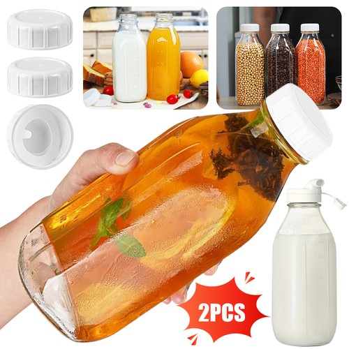 Glasflaschen 1liter mit - 2,