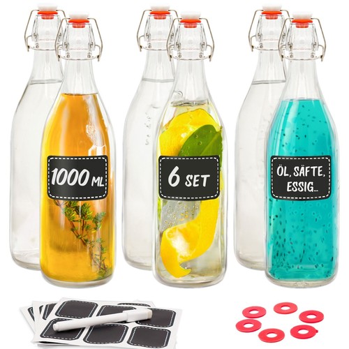 Glasflaschen mit - 6,