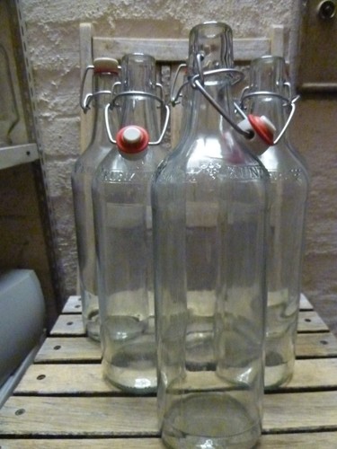 Glasflaschen l mit - 1,