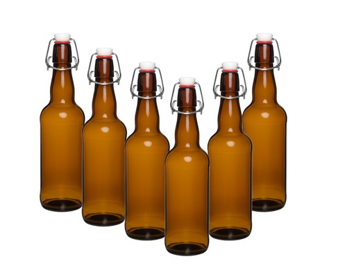 Bügelflasche set 750ml braun - bügelflasche-set,