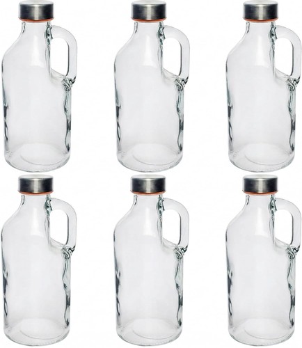 6xglasflaschen mit griff - 6xglasflaschen,