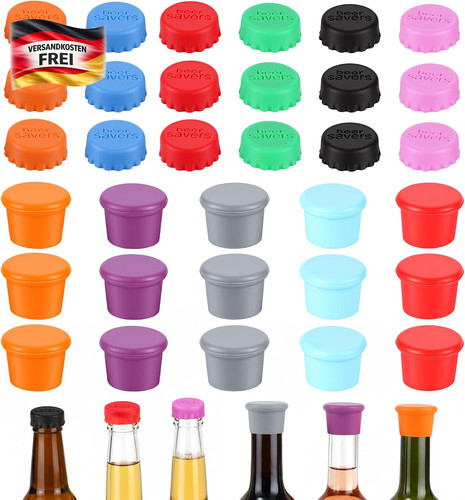 Silikon flaschenverschluss set - silikon,